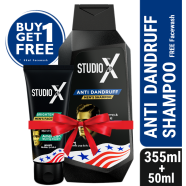 Studio X Anti Dandruff Shampoo For Men 355ml (50ml Facewash Free) image