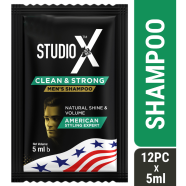 Studio X Clean And Strong Shampoo For Men (5ml X 12 Pcs) image