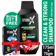 Studio X Clean And Strong Shampoo For Men 175ml (75gm Soap Free) image