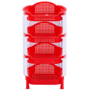 Style Fence Rack 4 Step (Big) - Red And White - 891214 icon
