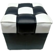 Stylish Padded Square Stool – Modern Foam Stool Brown icon