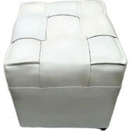 Stylish Padded Square Stool – Modern Foam Stool Brown icon