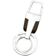 Stylish Premium Key Holder Only Branded NL1557 2 O-Ring With Waist Buckle Holder 1Pcs image