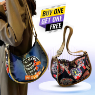 Stylish Printed Women's Sling Bag (Buy One Get One Free) image