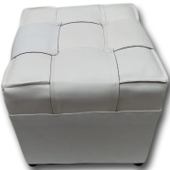 Stylish White Square Foam Stool icon