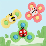 SuckerCartoon Turn Music Infant Rotary Puzzle Top Bracelet Coax Baby Artifact -3pcs Set image