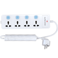 Super Star Supreme Extension Socket 2 Pin 4 Sockets- 1390113217 image