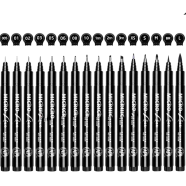 Superior Artist Fineliner Pen Black Ink - (16Pcs) MS-806B image