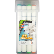 Superior Twin Graphic Marker 12Colour