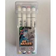 Superior Twin Graphic Marker 12Colour image