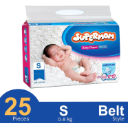 Supermom Belt System Baby Belt Diaper (S Size) (0-8kg) (25pcs) image