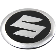 Suzuki Branded Aluminum Emblem Decals (5.5 X 5.5 Cm) Self Adhesive Sticker For Motorcycle And Car (1 Pcs) image