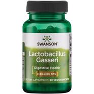 Swanson Lactobacillus Gasseri Probiotic Supplement for Digestive Health - Microbial Balance- 3 Billion CFU / 60 Veg Caps image