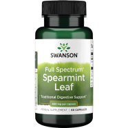 Swanson Spearmint Leaf 400mg 60 Capsules - 87614112619 image