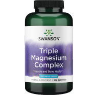 Swanson Triple Magnesium Complex 400 mg 100 Capsules -424088408 image
