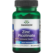 Swanson Zinc Picolinate Immune Health 22 mg 60 Capsules -522616857 image