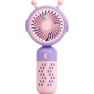 Sweet Cartoon Mini Fan USB Rechargeable Handheld Fan for Kids and Travel Use (Multicolor) image