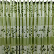 Synthetic Indian Porda 42x84 Inch 4 Kuchi 8 Eyelets Standard Size For Windows And Doors image