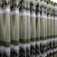 Synthetic Indian Porda 63x84 Inch 6 Kuchi 12 Eyelets Standard Size For Windows And Doors image