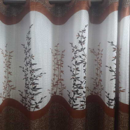 Synthetic Porda 42*84 inch 4 Kuchi 8 Eyelets Standard Size For Windows and Doors image