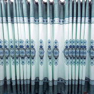 Synthetic Porda 62x84 Inch 6 Kuchi 12 Eyelets Standard Size For Windows And Doors image