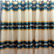 Synthetic Porda 82X84 Inch 8 Kuchi 16 Eyelets Standard Size For Windows And Doors image