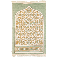 Syrian Jaynamaz - Cotton Fabrics and Golden Jori -Mixed Green - Any Design image
