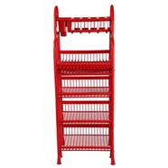 TEL Classic Queen Kitchen Rack (Red) with Tray 5 Step - 861609 image