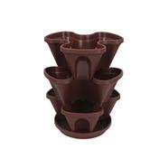 TEL Vertical Gardening Flower tub 3 Pcs Set R/W - 861453 icon