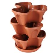 TEL Vertical Gardening Flower tub 3 Pcs Set Brown - 861452 icon