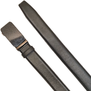 THE MEN's CODE Black Color Auto Gear Leather Formal Belt For Men image