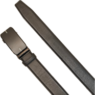 THE MEN's CODE Black Color Auto Gear Leather Formal Belt For Men image
