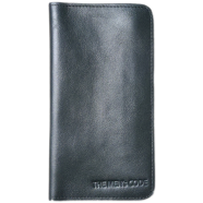 THE MEN's CODE Black Leather Long Wallet Phone Cover For Men/Women - MWP001