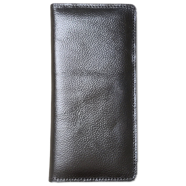 THE MEN's CODE Chocolate Color Leather Long Wallet - For Men/Women - MWL004 image