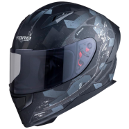 TORQ Legend Warfare Helmets - Grey And Black M Size image