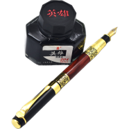 Black Fountain Pen With Box and Ink icon