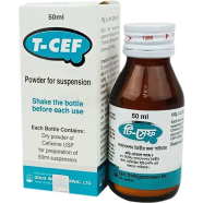 T Cef 100mg Per 5ml Powder For Suspension 50ml Bottle image