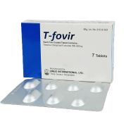T-Fovir 300 mg Tablet 7's Strip image