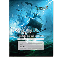 Talent Khata 200 Page Premium White Binding Note Sea image