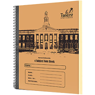 Talent Khata 400 Page Premium Off White Spiral Note image