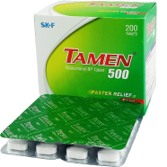 Tamen Ultra 500 mg - 10's Strip Tablet image