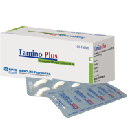 Tamino Plus 500 mg plus 65 mg Tablet 10's Strip image