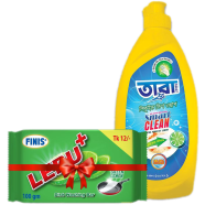 Tara Dish Washing Liquid - 500 ml (With 100 gm Lebu Bar FREE)