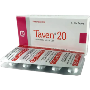 Taven 20 mg Tablet 10's Strip image