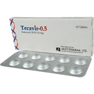 Tecavir 0.5mg Tablet 10's Strip image