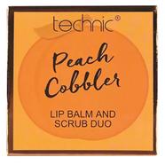 Technic Lip Scrub and Balm Duo - Peach Cobbler - 5021769811633 image