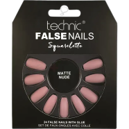 Technic Squareletto 24 False Nails With Glue - Matte Nude image