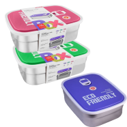 Tedemei 1.1Ltr Stainless Steel Lunch Box (Any Color) image