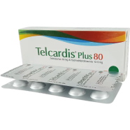 Telcardis Plus 80mg 12.5mg Tablet 10's Strip image