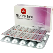 Telmidip 10 mg, 80 mg Tablet 10'S Strip image